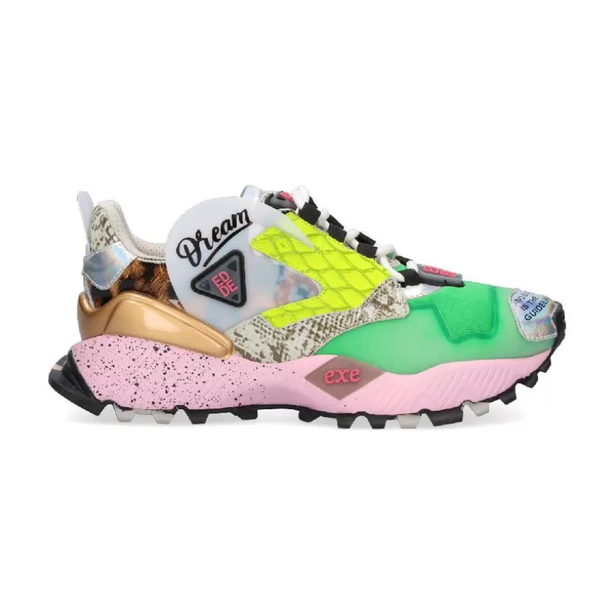 Outlet Exé Shoes Sapatilha 928-3 - Green/Pink